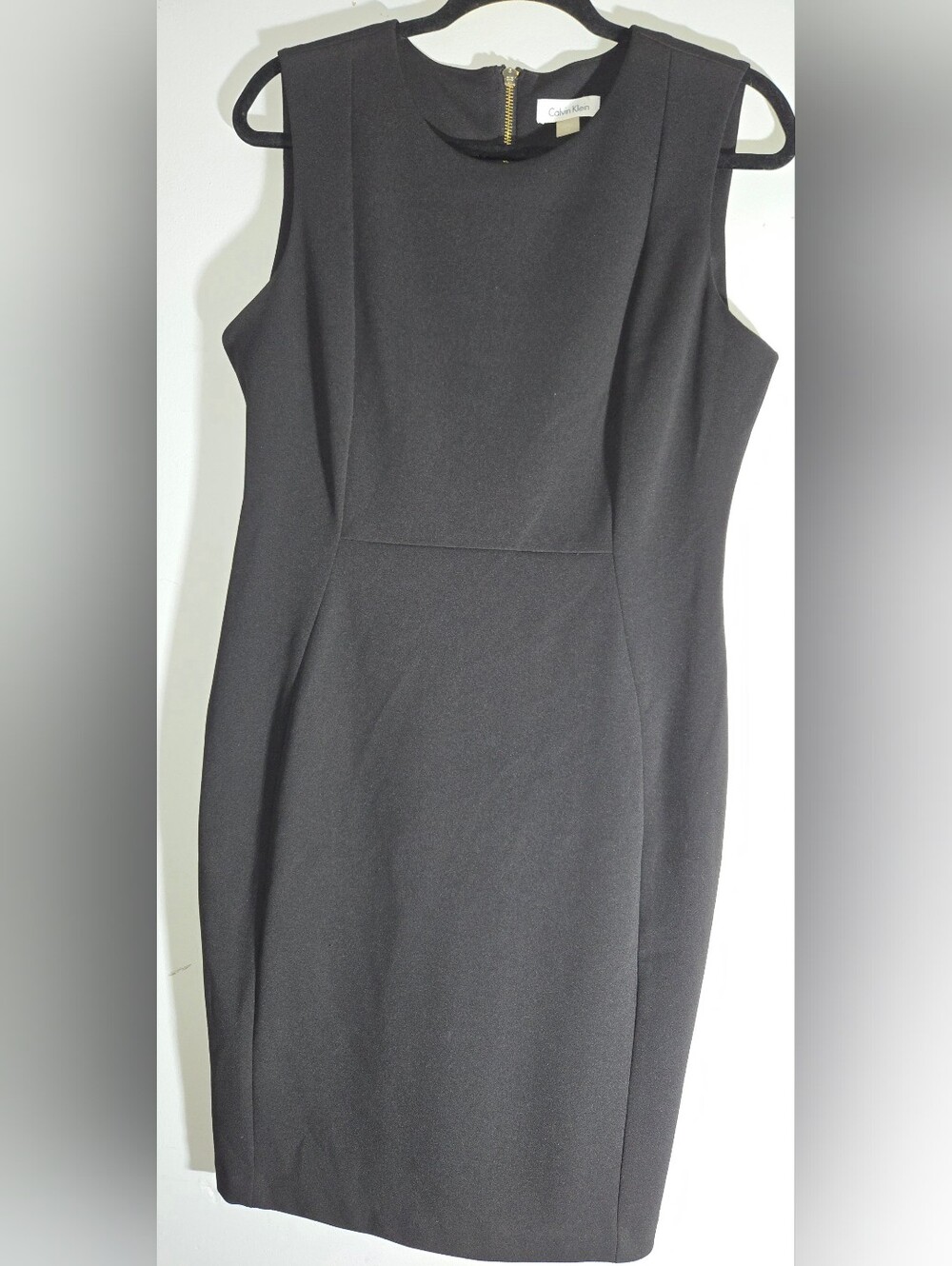 Calvin Klein Black Midi Sheath Dress